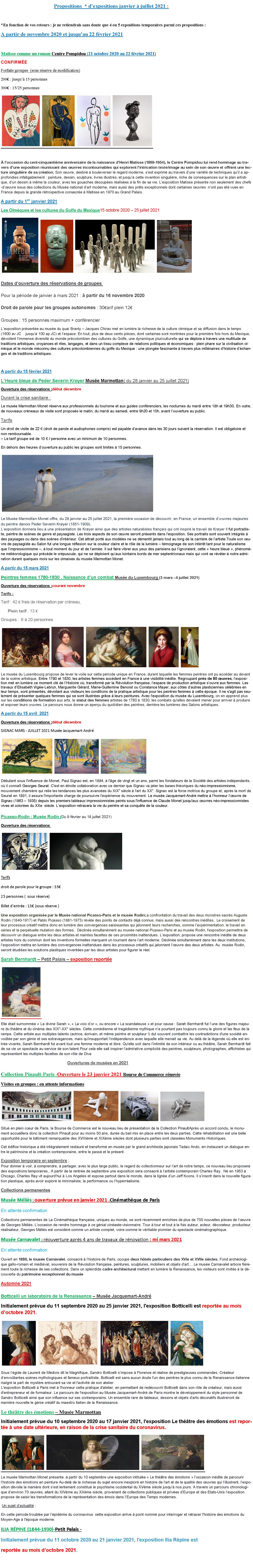 gallery/calendrier de visites 2017-2018